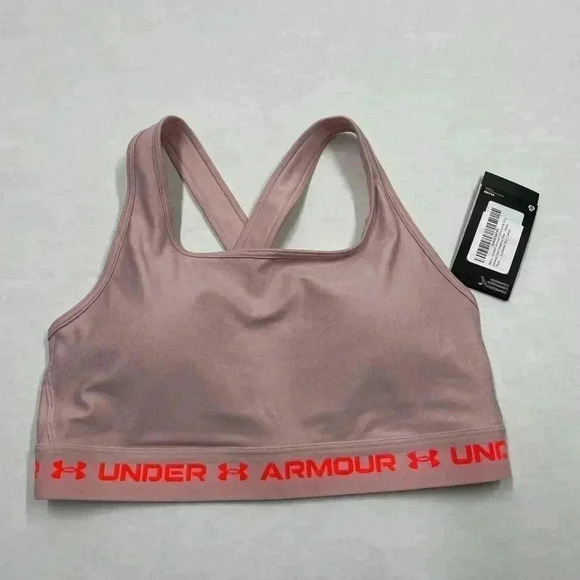 Under Armour Women's Crossback Mid Heather Bra - Picture 1 of 3